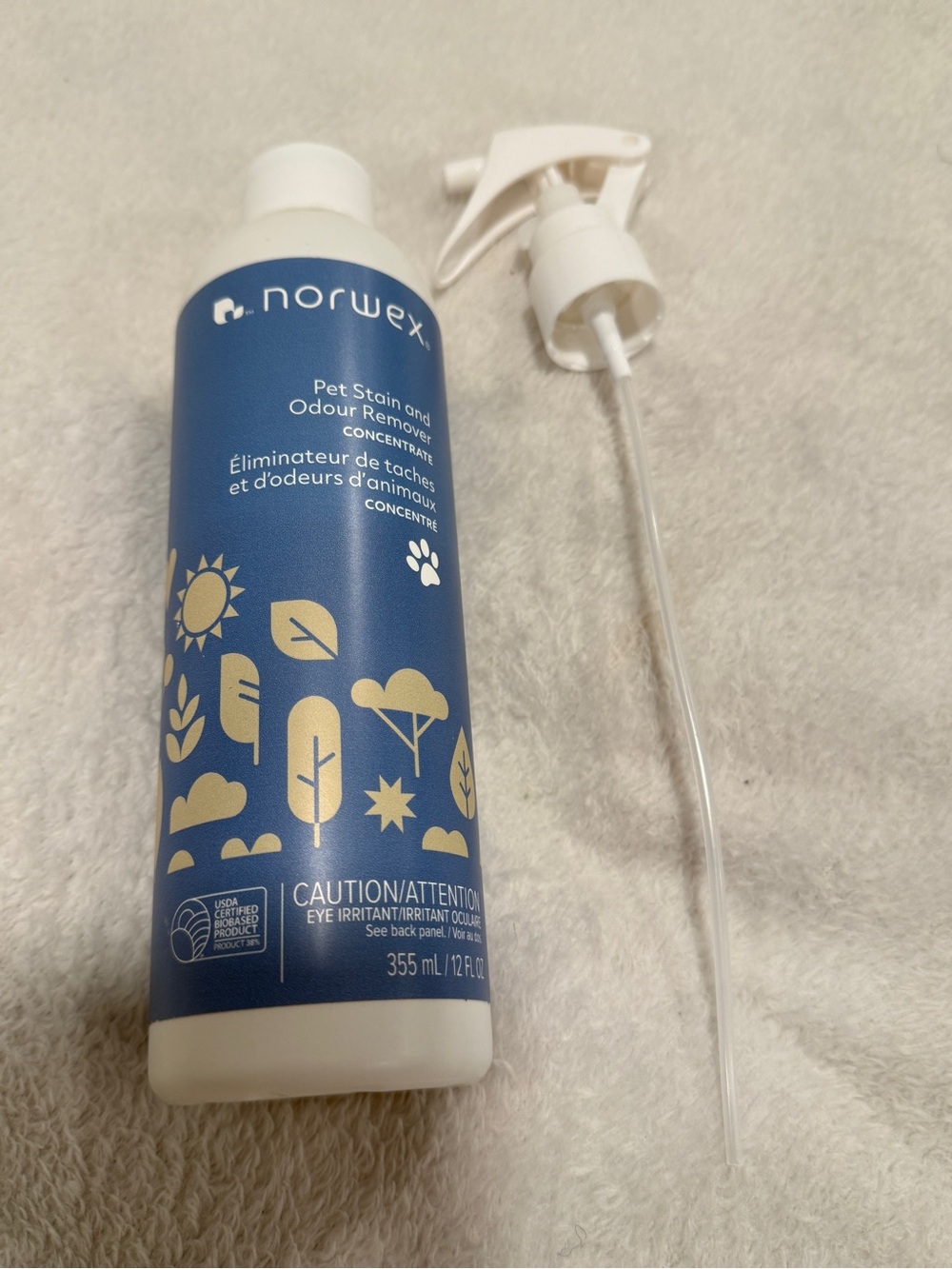 Norwex Pet Stain & Odour Remover Concentrate - Blue & White